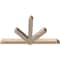Ekena Millwork Kennewick Smooth Timber Gable Bracket, Douglas Fir, 84"W x 49"H x 5 1/2"D x 5 1/2"F, 14/12 Pitch GBW084X49X0606KEN00SDF - alternate 2